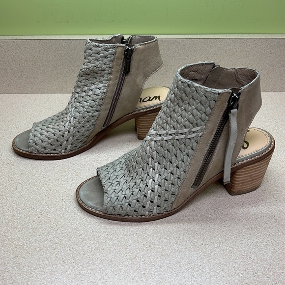 Sam Edelman Open-Toe Booties - Picture 2 of 9